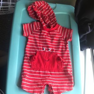Crab one piece with hoodie